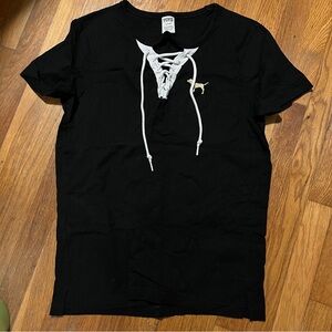 VS PINK T shirt with laces
